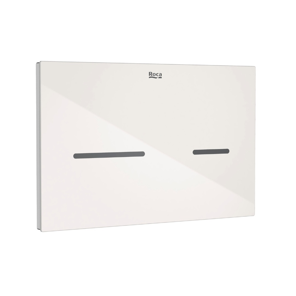 Cut out image of the Roca Duplo One EP3 Pearl Electronic Touchless Dual Flush Plate